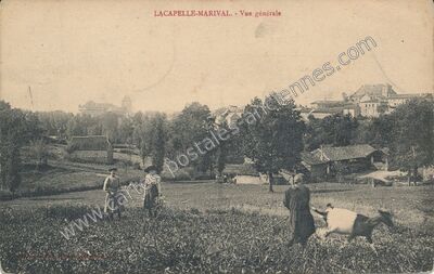 Carte postale ancienne Vue générale — Lacapelle-Marival (Lot)