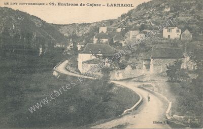 Carte postale ancienne Environs de Cajarc — Larnagol (Lot)