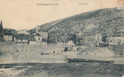 Carte postale ancienne Le Port — Larnagol (Lot)