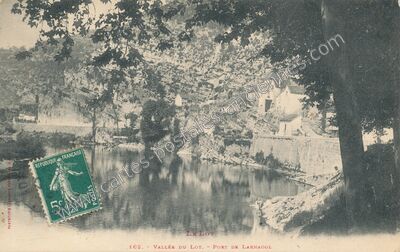 Carte postale ancienne Vallée du Lot. - Port — Larnagol (Lot)