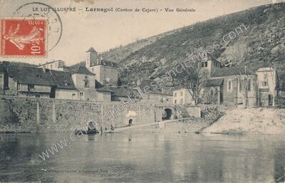 Carte postale ancienne Vue Générale — Larnagol (Lot)