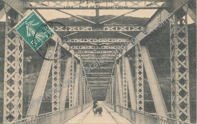 Carte postale ancienne Pont de Laroque-Toirac — Larroque-Toirac (Lot)