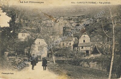 Carte postale ancienne Le Lot Pittoresque — Larroque-Toirac (Lot)