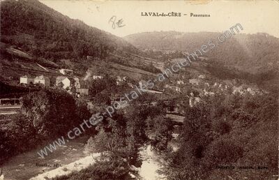 Carte postale ancienne Panorama — Laval-de-Cère (Lot)
