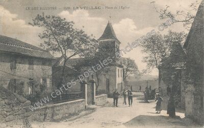 Carte postale ancienne Lentillac — Lentillac-Saint-Blaise (Lot)