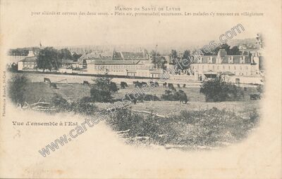 Carte postale ancienne Maison de Santé de Leyme — Leyme (Lot)