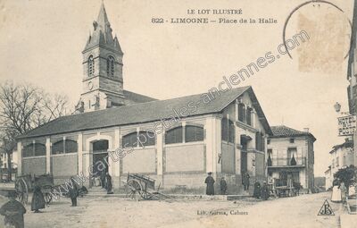 Carte postale ancienne Limogne — Limogne-en-Quercy (Lot)