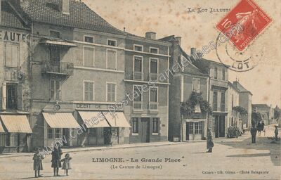 Carte postale ancienne Limogne — Limogne-en-Quercy (Lot)