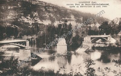 Carte postale ancienne Limogne — Saint-Martin-Labouval (Lot)