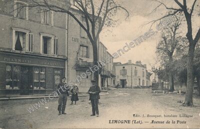 Carte postale ancienne Limogne — Limogne-en-Quercy (Lot)
