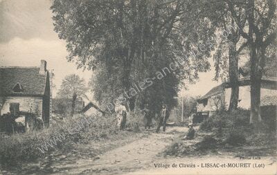 Carte postale ancienne Clavies — Lissac-et-Mouret (Lot)