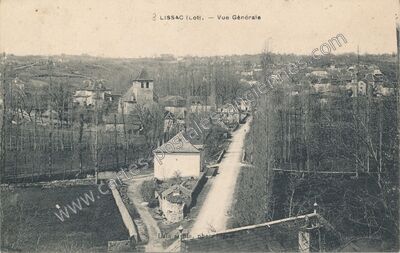 Carte postale ancienne Vue Générale — Lissac-et-Mouret (Lot)