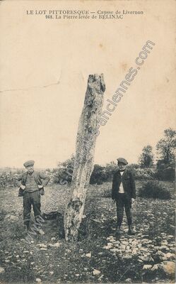 Carte postale ancienne Belinac — Livernon (Lot)