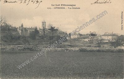 Carte postale ancienne Le Lot Pittoresque — Livernon (Lot)