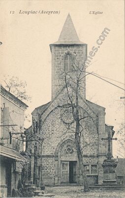 Carte postale ancienne L'Eglise — Loupiac (Lot)