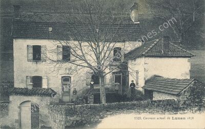Carte postale ancienne Couvent actuel — Lunan (Lot)