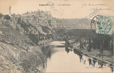 Carte postale ancienne Copeyre — Martel (Lot)