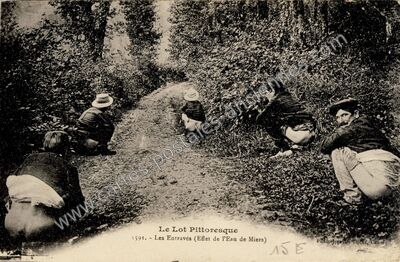 Carte postale ancienne Le Lot Pittoresque - Les Entravés — Miers (Lot)