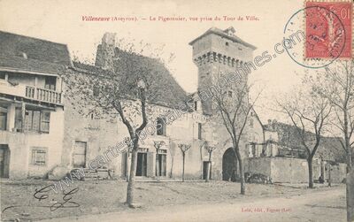Carte postale ancienne Villeneuve — Villeneuve (Aveyron)