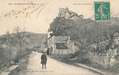 Carte postale ancienne Montbrun — Montbrun (Lot)