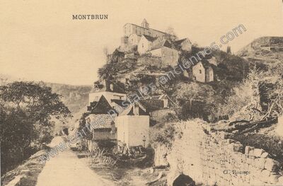 Carte postale ancienne Montbrun — Montbrun (Lot)