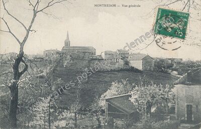 Carte postale ancienne Vue générale — Montredon (Lot)