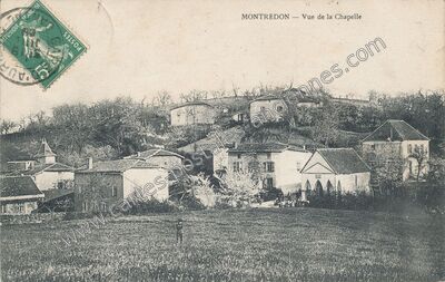 Carte postale ancienne Vue de la Chapelle — Montredon (Lot)