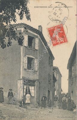 Carte postale ancienne Maison TRAINTY — Montredon (Lot)
