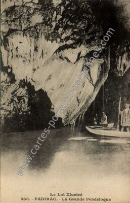 Carte postale ancienne La Grande Pendeloque — Padirac (Lot)