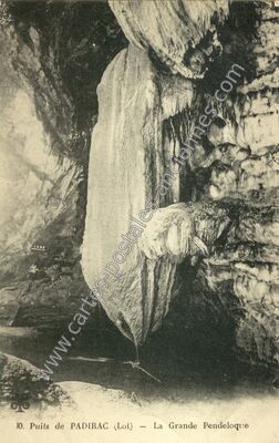 Carte postale ancienne Puits de Padirac — Padirac (Lot)