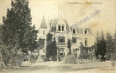 Carte postale ancienne Château de Touzeau — Prayssac (Lot)