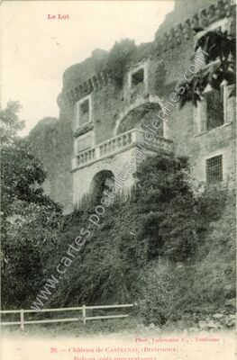 Carte postale ancienne Castelnau — Prudhomat (Lot)