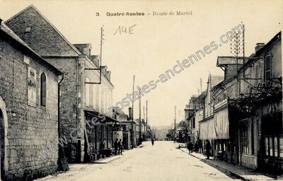 Carte postale ancienne Quatre Routes — Les Quatre-Routes-du-Lot (Lot)