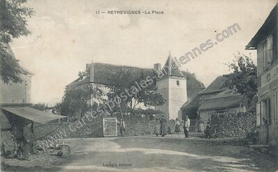 Carte postale ancienne La Place — Reyrevignes (Lot)