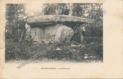 Carte postale ancienne Le Dolmen — Reyrevignes (Lot)