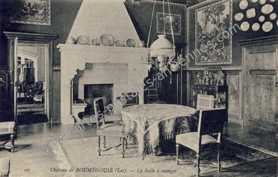 Carte postale ancienne Chateau de Roumegouse — Rignac (Lot)