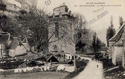 Carte postale ancienne Le Moulin de Roquefrége — Rocamadour (Lot)