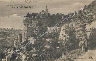 Carte postale ancienne Le Lot illustré — Rocamadour (Lot)