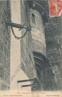 Carte postale ancienne La Durandal — Rocamadour (Lot)
