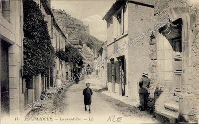 Carte postale ancienne La grand'Rue — Rocamadour (Lot)