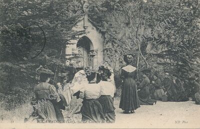Carte postale ancienne Le Chemin de Croix — Rocamadour (Lot)
