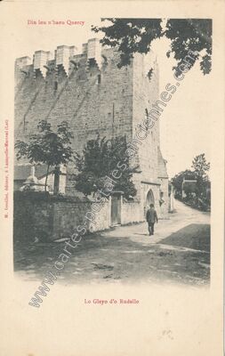 Carte postale ancienne Din lou n'haou Quercy — Rudelle (Lot)
