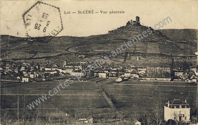 Carte postale ancienne Vue générale — Saint-Céré (Lot)
