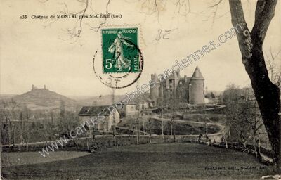Carte postale ancienne Chateau de Montal — Saint-Jean-Lespinasse (Lot)
