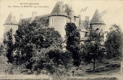 Carte postale ancienne Chateau de Montal — Saint-Jean-Lespinasse (Lot)