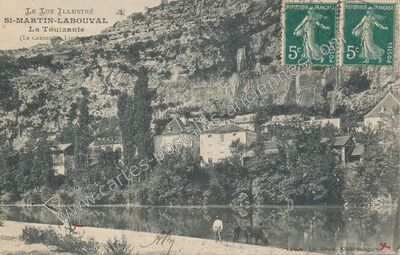 Carte postale ancienne La Toulzanie — Saint-Martin-Labouval (Lot)