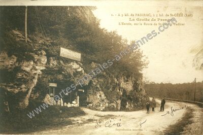 Carte postale ancienne Grotte de Presque — Saint-Médard-de-Presque (Lot)
