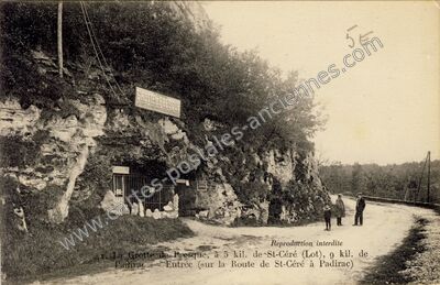 Carte postale ancienne Grotte de Presque — Saint-Médard-de-Presque (Lot)