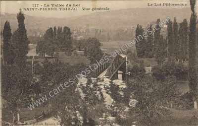 Carte postale ancienne La Vallée du Lot — Saint-Pierre-Toirac (Lot)