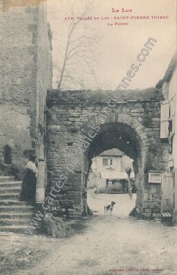 Carte postale ancienne La Porte — Saint-Pierre-Toirac (Lot)